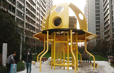 房地產(chǎn)章魚不銹鋼滑梯項(xiàng)目