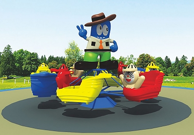 旋轉(zhuǎn)樂園 機(jī)器貓轉(zhuǎn)椅HD-