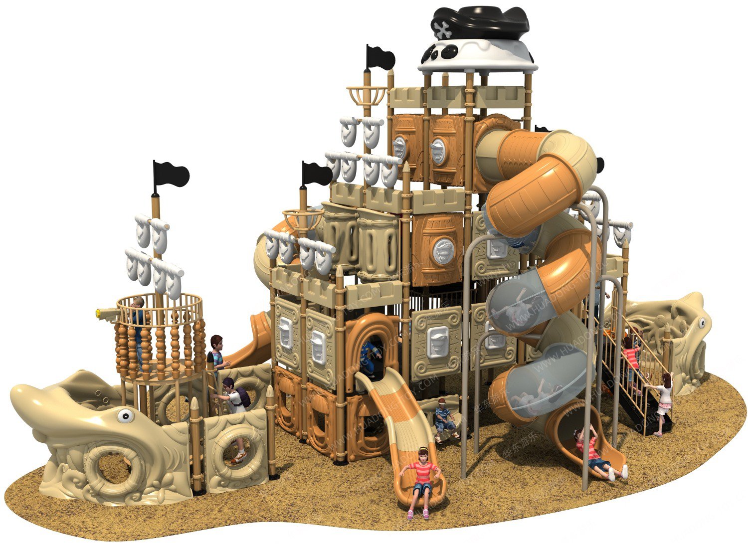 海盜船 HD-HDD005-兒童滑梯、