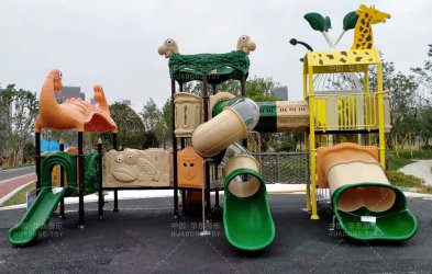小區(qū)公園動(dòng)物系列滑梯組合